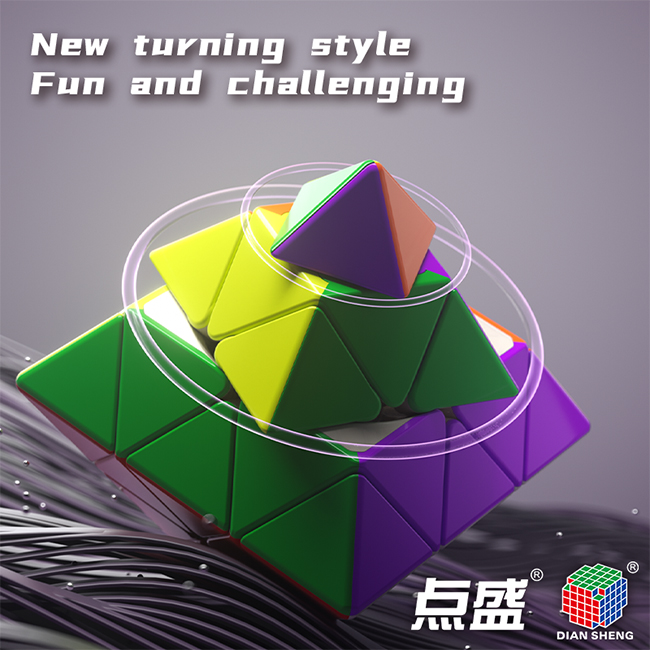 DianSheng CTO Corner Turning Octahedron Magic Cube with Primary Core